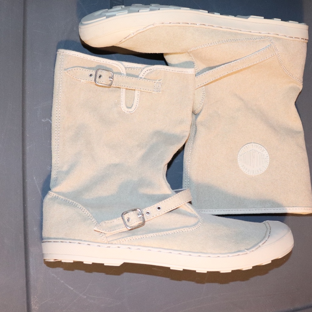 Khaki Cotton Boots/Booties